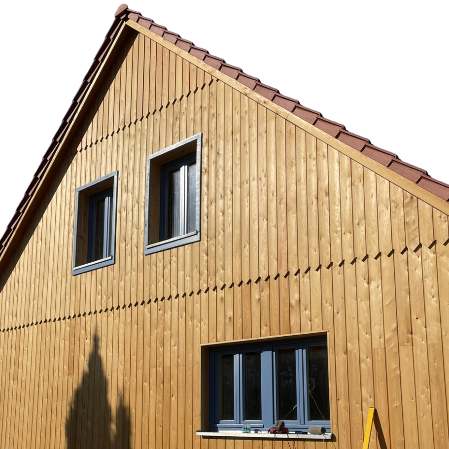 Holzfassade Neubau in Teltow-Fläming